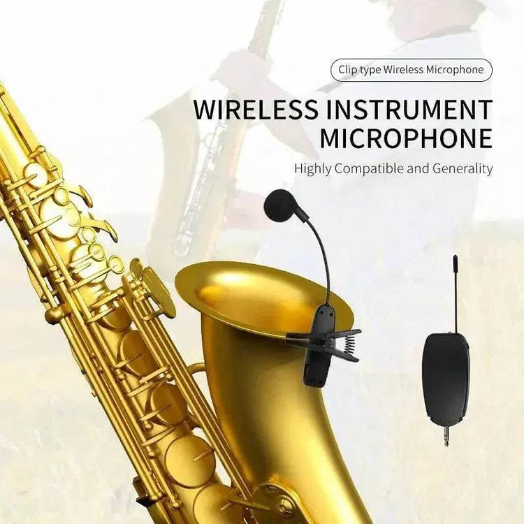 Musical Instrument Portable Suckedd Cup Wireless Microphone Voice Recording Live Show for Guitar Viola Cello Mandolin Violin - GiFTiFY