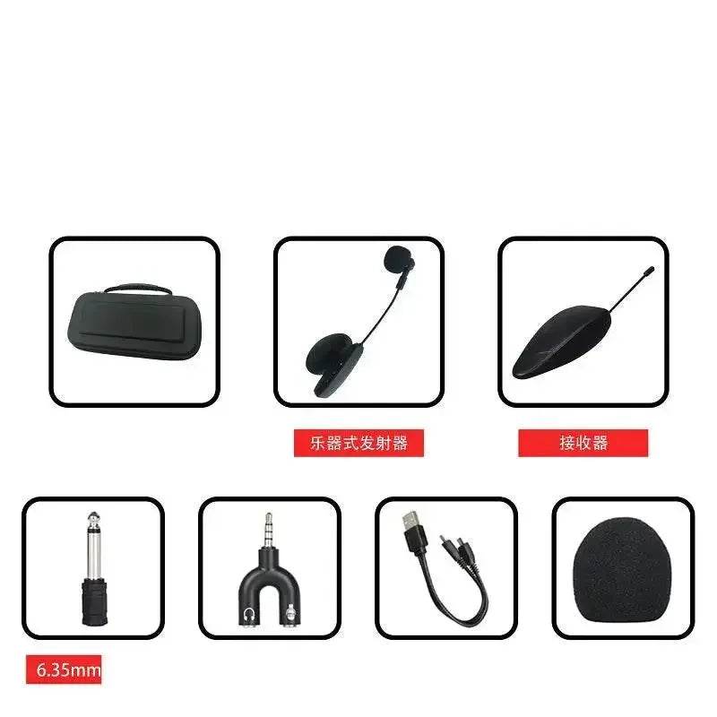 Musical Instrument Portable Suckedd Cup Wireless Microphone Voice Recording Live Show for Guitar Viola Cello Mandolin Violin - GiFTiFY