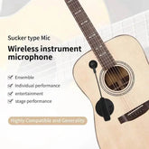 Musical Instrument Portable Suckedd Cup Wireless Microphone Voice Recording Live Show for Guitar Viola Cello Mandolin Violin - GiFTiFY