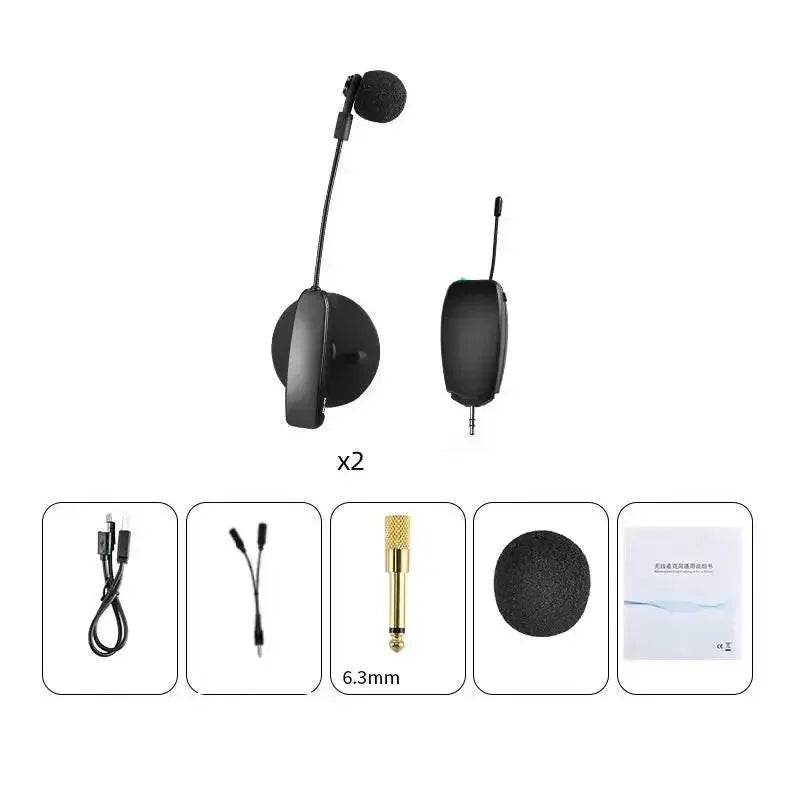 Musical Instrument Portable Suckedd Cup Wireless Microphone Voice Recording Live Show for Guitar Viola Cello Mandolin Violin - GiFTiFY