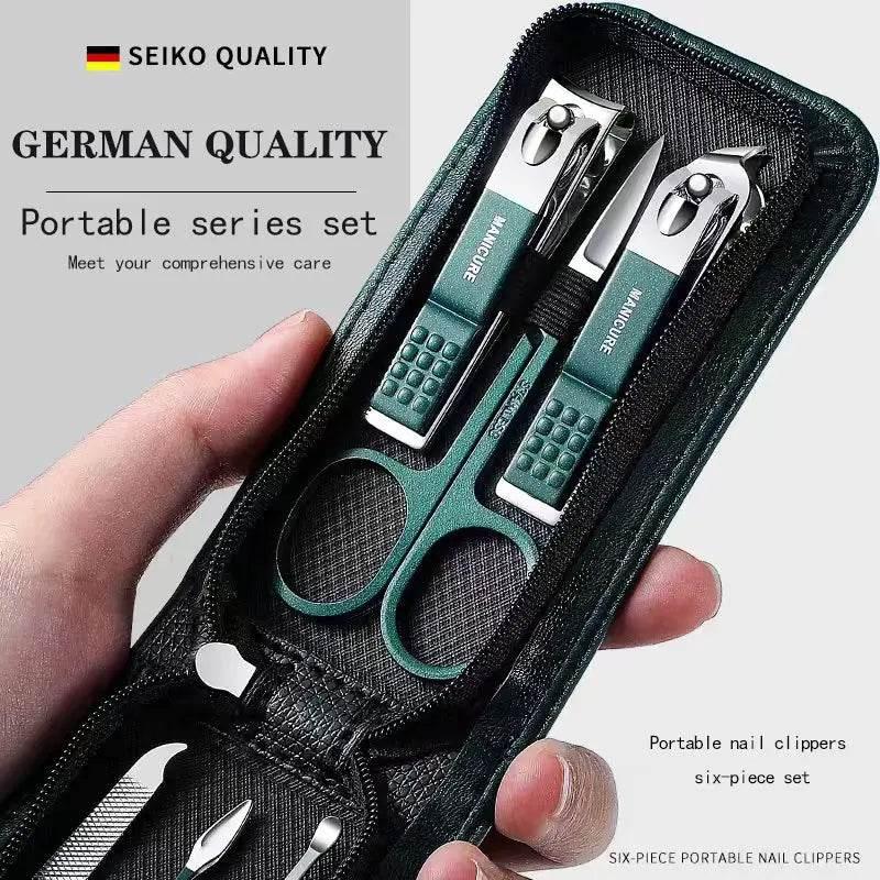 Nail Scissors Set Household High End Mens And Womens Special Nail Clippers Manicure Beauty Tools 6 Piece Portable Household - GiFTiFY
