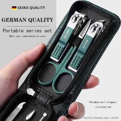 Nail Scissors Set Household High End Mens And Womens Special Nail Clippers Manicure Beauty Tools 6 Piece Portable Household - GiFTiFY