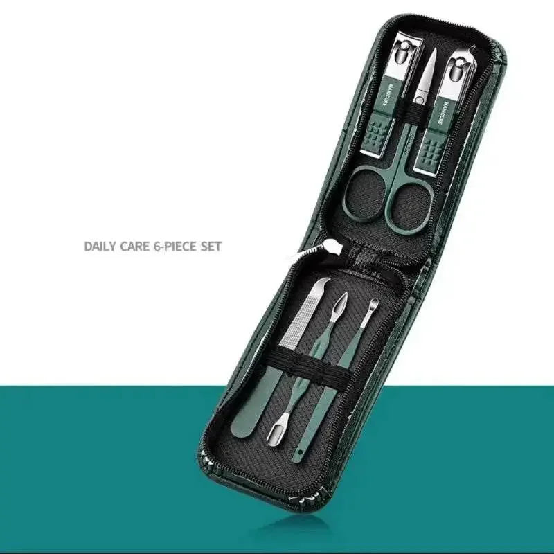 Nail Scissors Set Household High End Mens And Womens Special Nail Clippers Manicure Beauty Tools 6 Piece Portable Household - GiFTiFY