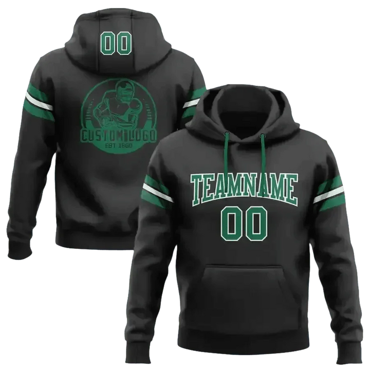 Navy and Gold Football Hoodie 4XL Men - GiFTiFY