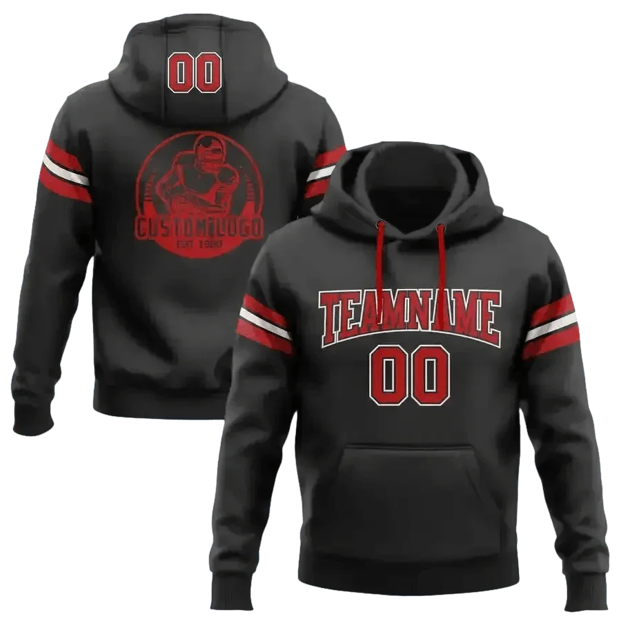 Navy and Gold Football Hoodie 4XL Men - GiFTiFY