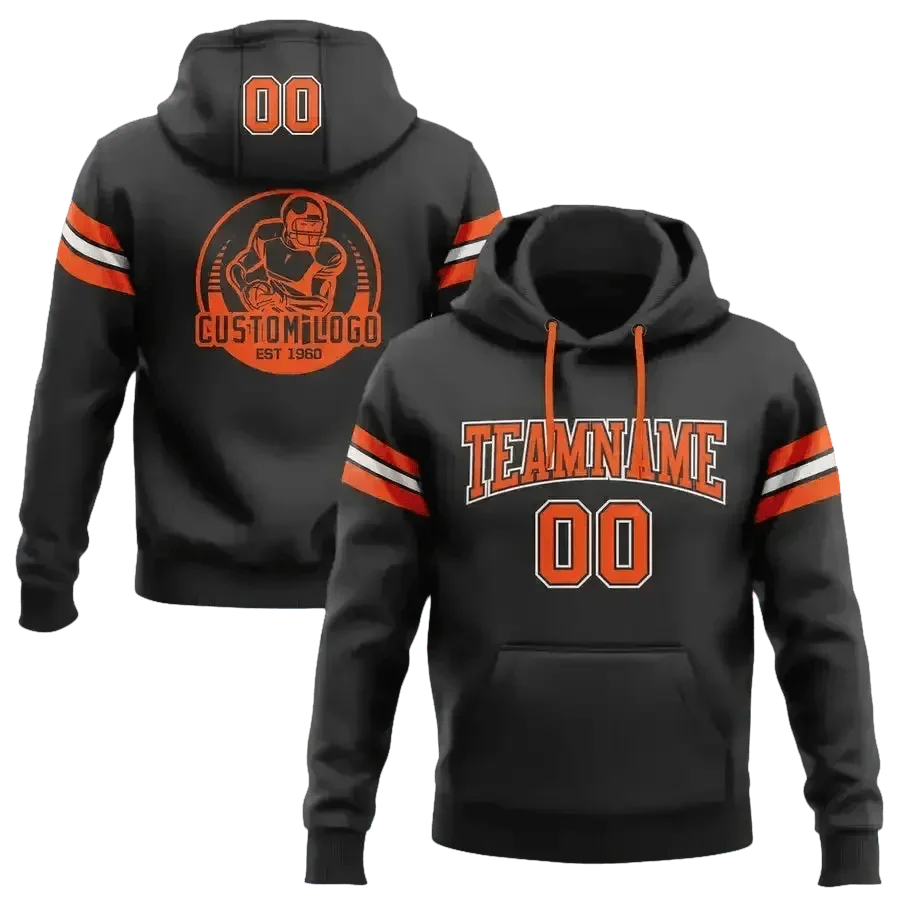 Navy and Gold Football Hoodie 4XL Men - GiFTiFY