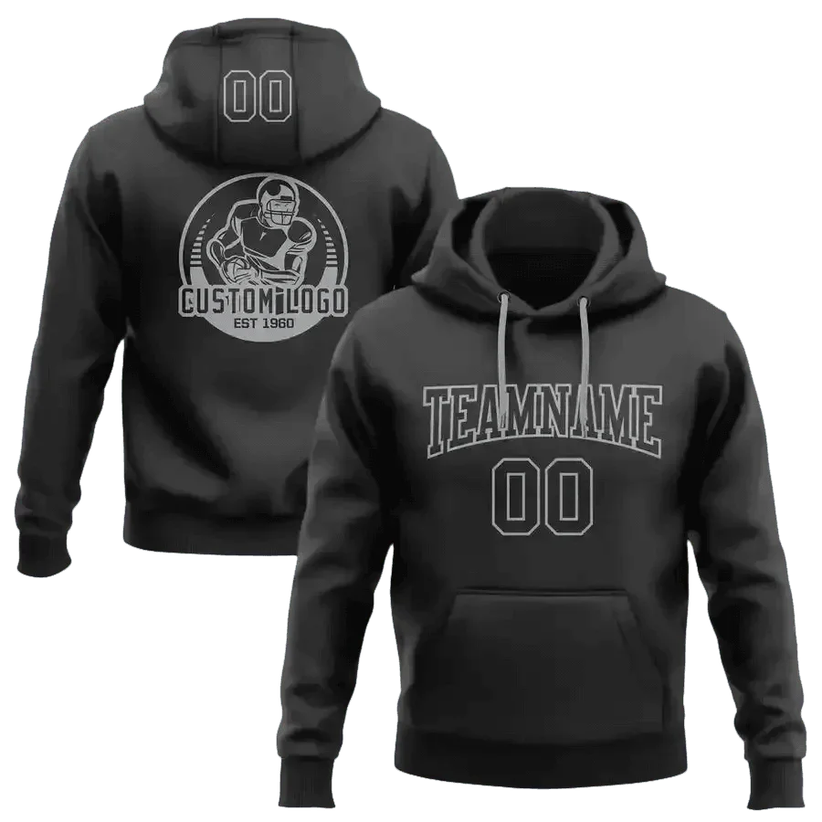 Navy and Gold Football Hoodie 4XL Men - GiFTiFY