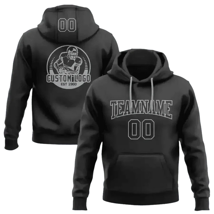 Navy and Gold Football Hoodie 4XL Men - GiFTiFY