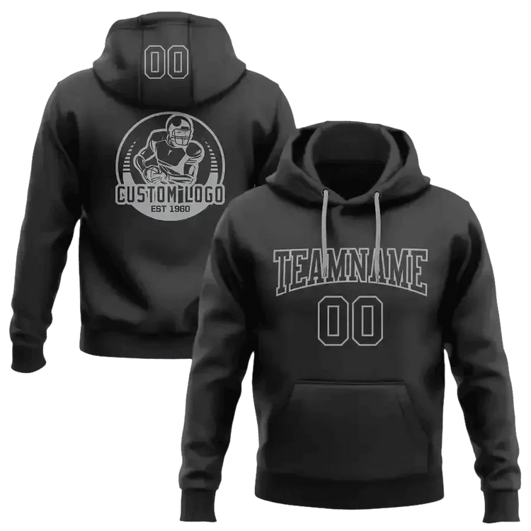 Navy and Gold Football Hoodie 4XL Men - GiFTiFY