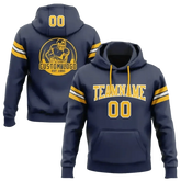 Navy and Gold Football Hoodie 4XL Men - GiFTiFY