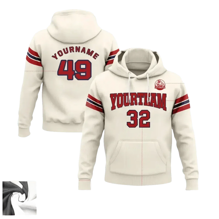 Navy and Gold Football Hoodie 4XL Men - GiFTiFY