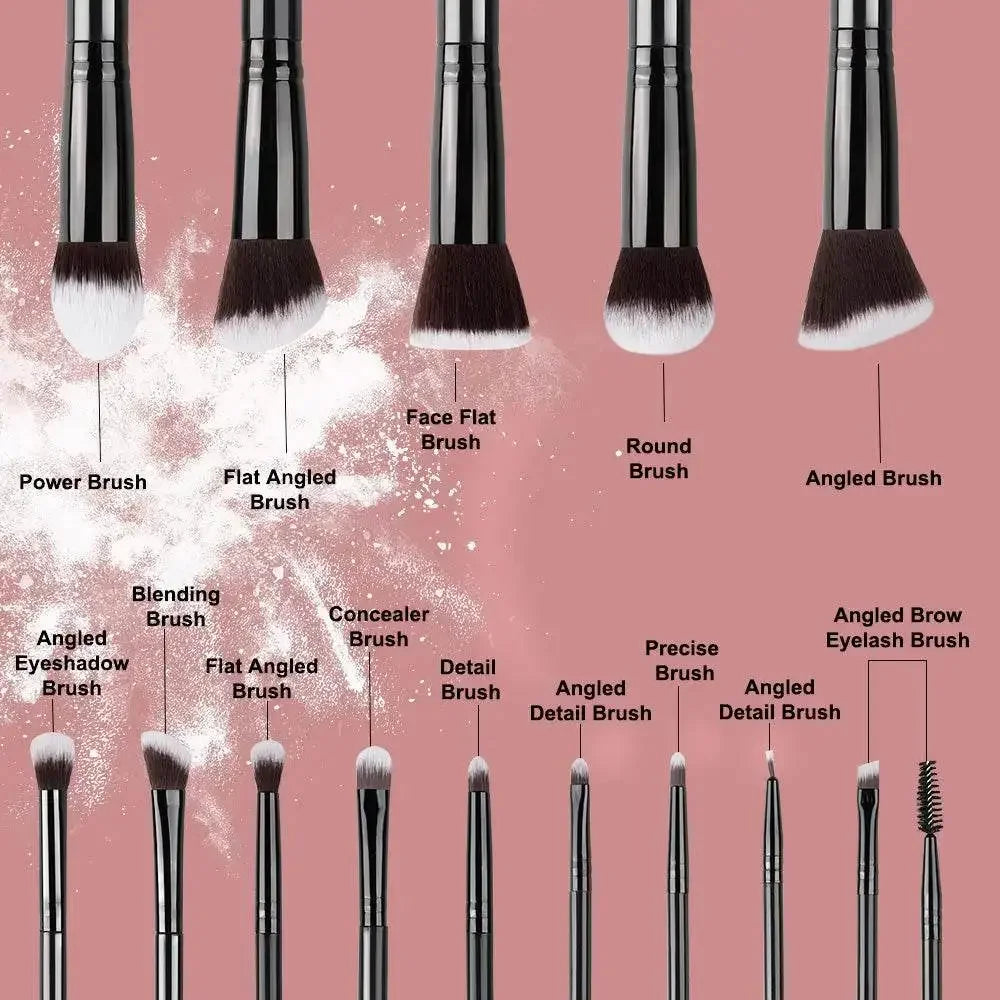 NEW 14PCS Makeup Brushes Set Soft Fluffy Foundation Blush Powder Eyeshadow Blending Female Cosmetics Beauty Tool - GiFTiFY
