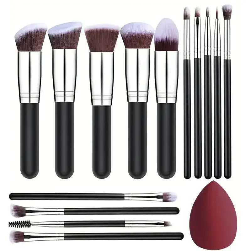 NEW 14PCS Makeup Brushes Set Soft Fluffy Foundation Blush Powder Eyeshadow Blending Female Cosmetics Beauty Tool 14PCS Makeup Brushes Set by Dropshee