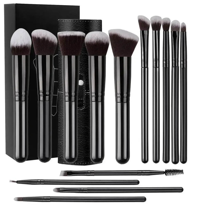 NEW 14PCS Makeup Brushes Set Soft Fluffy Foundation Blush Powder Eyeshadow Blending Female Cosmetics Beauty Tool 14PCS Makeup Brushes Set by Dropshee