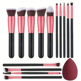 NEW 14PCS Makeup Brushes Set Soft Fluffy Foundation Blush Powder Eyeshadow Blending Female Cosmetics Beauty Tool - GiFTiFY