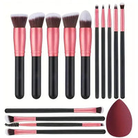 NEW 14PCS Makeup Brushes Set Soft Fluffy Foundation Blush Powder Eyeshadow Blending Female