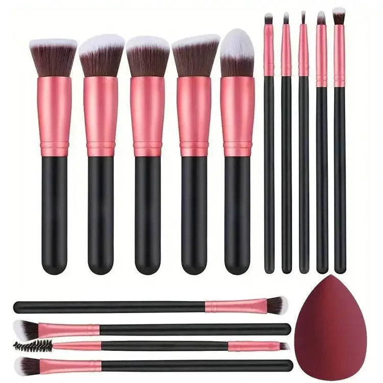 NEW 14PCS Makeup Brushes Set Soft Fluffy Foundation Blush Powder Eyeshadow Blending Female Cosmetics Beauty Tool - GiFTiFY