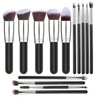 NEW 14PCS Makeup Brushes Set Soft Fluffy Foundation Blush Powder Eyeshadow Blending Female
