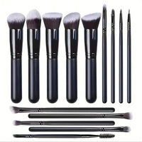 NEW 14PCS Makeup Brushes Set Soft Fluffy Foundation Blush Powder Eyeshadow Blending Female