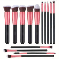 NEW 14PCS Makeup Brushes Set Soft Fluffy Foundation Blush Powder Eyeshadow Blending Female