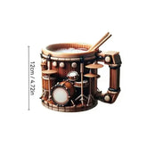 New Creative Musical Instrument Coffee Cup Guitar Pattern Mug Summer And Winter Drink Cup Music Lovers Holiday Gift - GiFTiFY