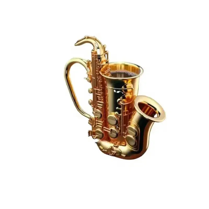New Creative Musical Instrument Coffee Cup Guitar Pattern Mug Summer And Winter Drink Cup Music Lovers Holiday Gift Musical Instrument Coffee Cup by Dropshee / Intocountry Store