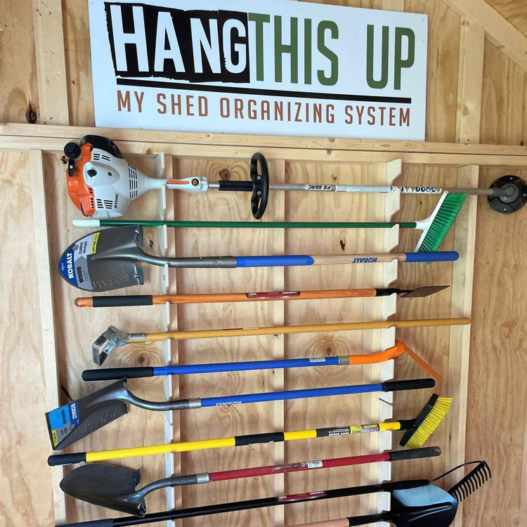 Complete Shed Organization Kit – Yard & Garden Tool Storage System - GiFTiFY