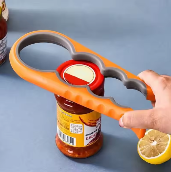 4-in-1 Anti Slip Can Bottle Opener Multi Tool Kitchen Gadget for Beverag