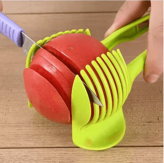 Handheld Tomato Slicer Bread Clip Fruit Vegetable Cutting Lemon Kitchenware by ALIEX