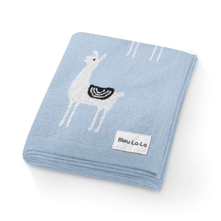 Luxury Knit Llama Swaddle Baby Blanket - GiFTiFY