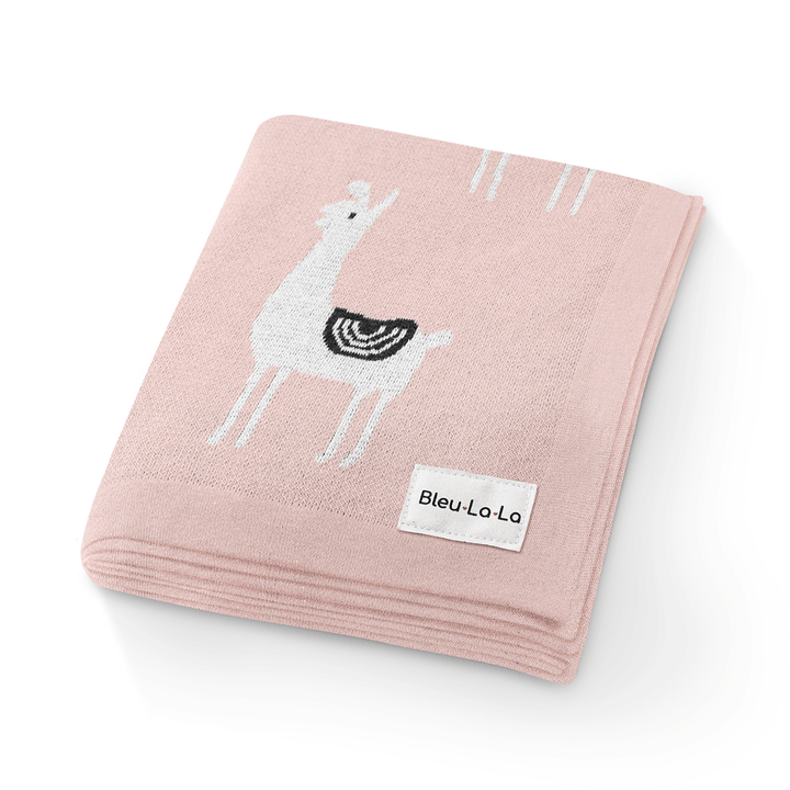 Luxury Knit Llama Swaddle Baby Blanket - GiFTiFY
