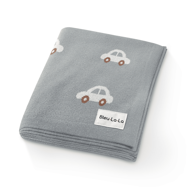 100% Cotton Luxury Knit Car Swaddle Blanket - GiFTiFY