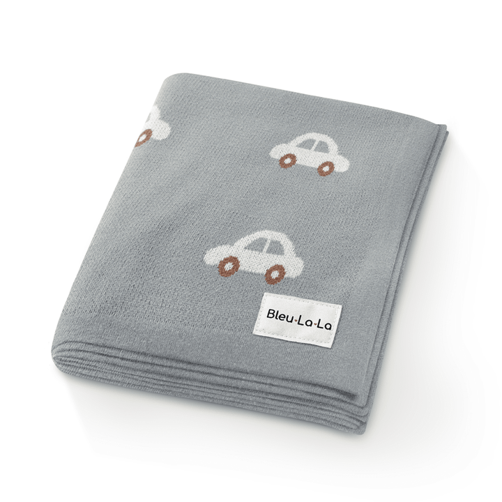 100% Cotton Luxury Knit Car Swaddle Blanket - GiFTiFY