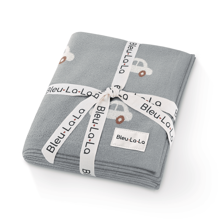 100% Cotton Luxury Knit Car Swaddle Blanket - GiFTiFY