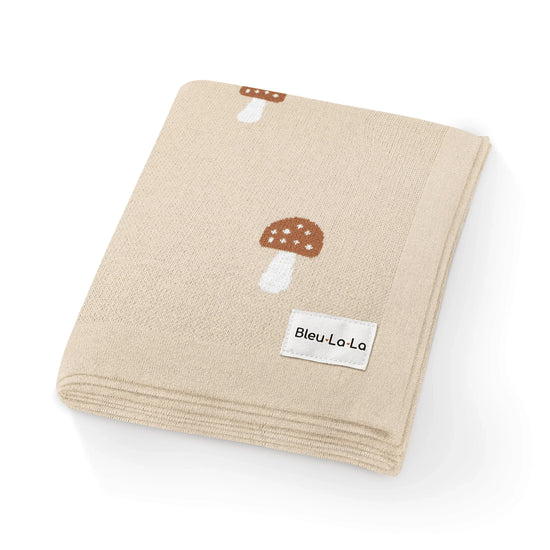 Luxury Knit Mushroom Swaddle Baby Blanket - GiFTiFY