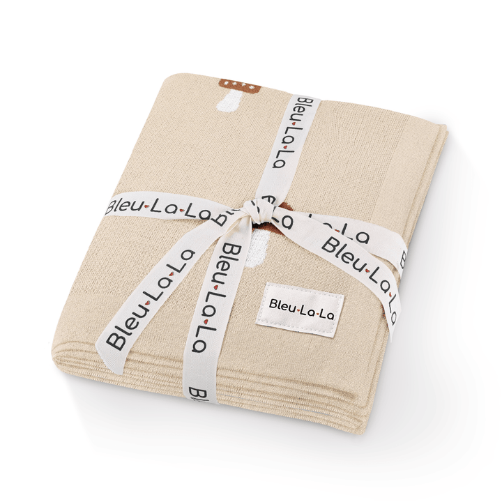 Whimsy Collection - Luxury 100% Cotton Knit Swaddle Baby Blanket - GiFTiFY