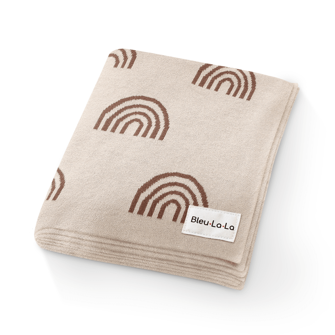 Whimsy Collection - Luxury 100% Cotton Knit Swaddle Baby Blanket - GiFTiFY