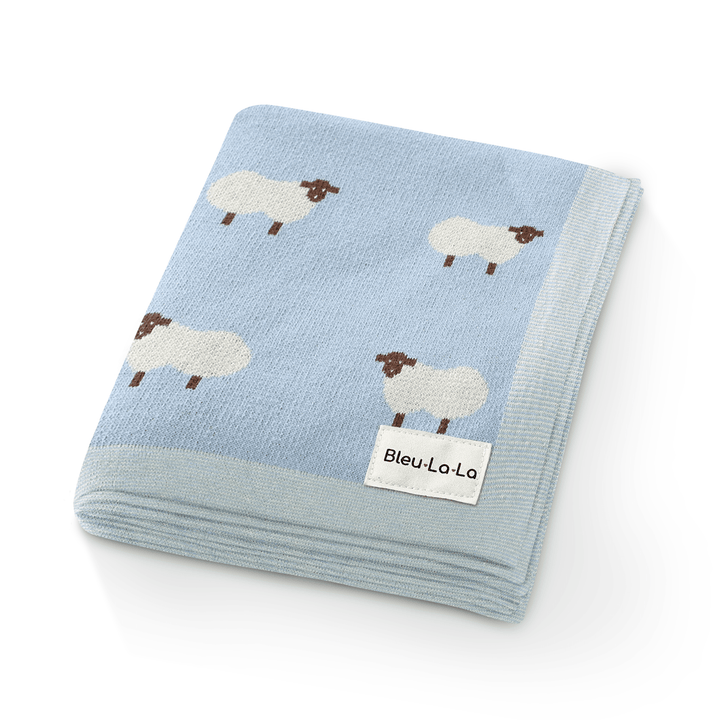 Whimsy Collection - Luxury 100% Cotton Knit Swaddle Baby Blanket - GiFTiFY