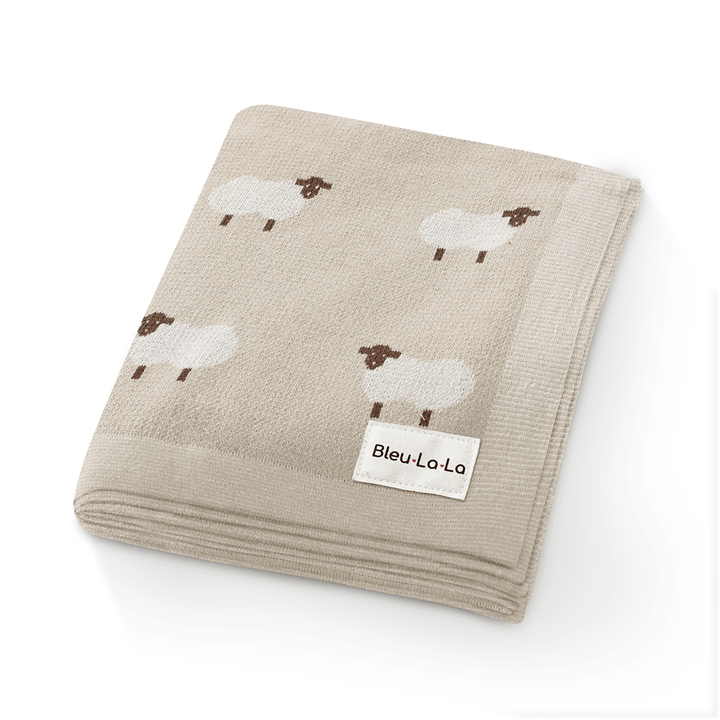 Whimsy Collection - Luxury 100% Cotton Knit Swaddle Baby Blanket - GiFTiFY