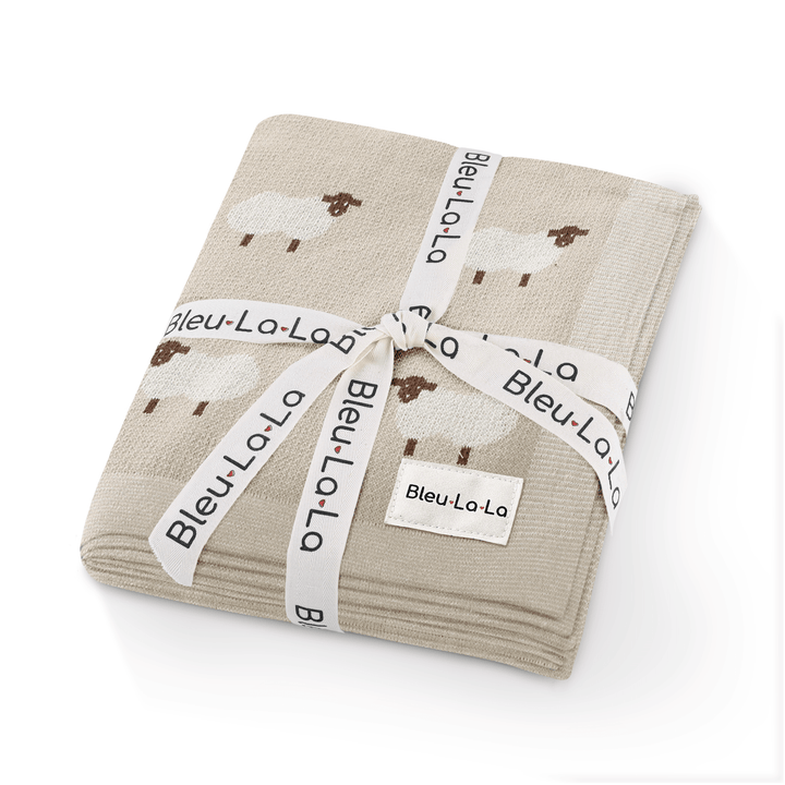 Whimsy Collection - Luxury 100% Cotton Knit Swaddle Baby Blanket - GiFTiFY