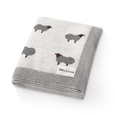 Sheep Knit Receiving Baby Blanket - GiFTiFY