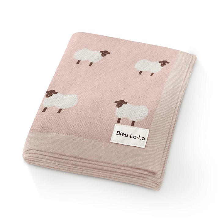 Whimsy Collection - Luxury 100% Cotton Knit Swaddle Baby Blanket - GiFTiFY
