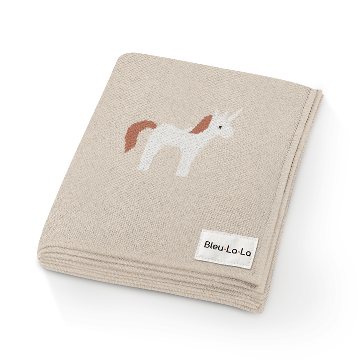 Knit Unicorn Blanket - GiFTiFY