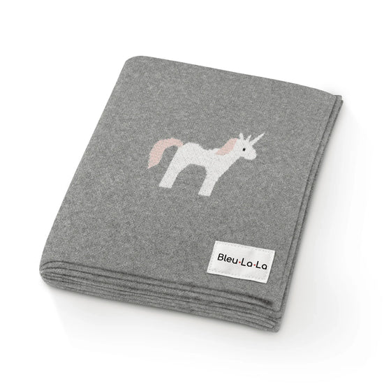 Knit Unicorn Blanket - GiFTiFY