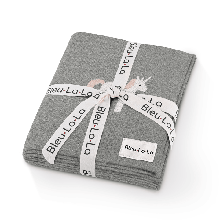 Knit Unicorn Blanket - GiFTiFY