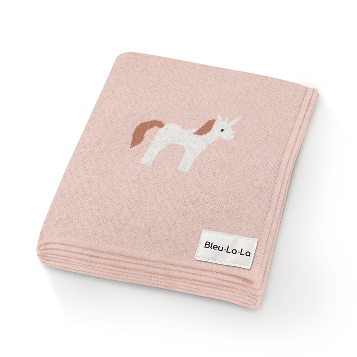 Knit Unicorn Blanket - GiFTiFY