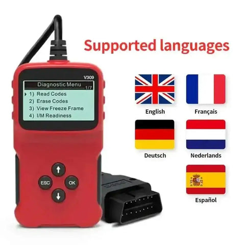 OBD2 Car Scanner V519 V309 Oxygen Sensor Tool - GiFiFY