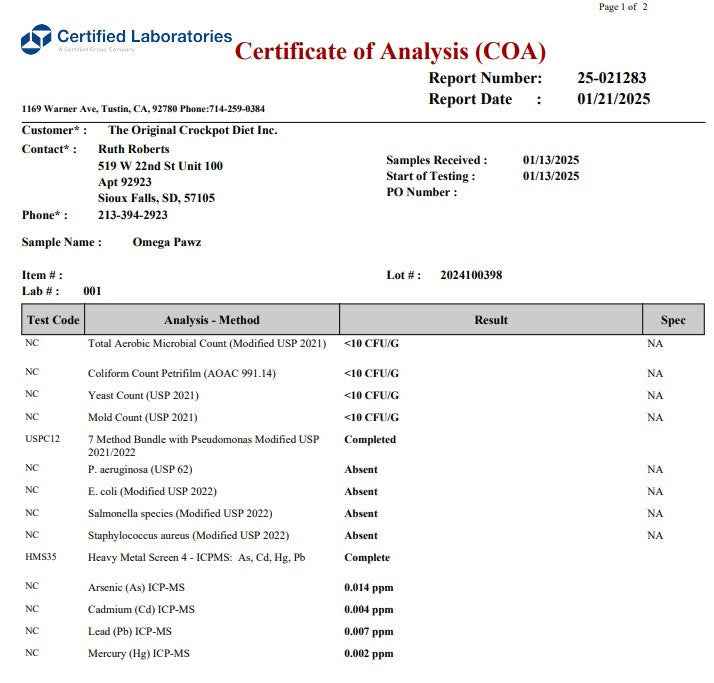 Omega Pawz - Liquid Omega 3 Oil for Dogs and Cats