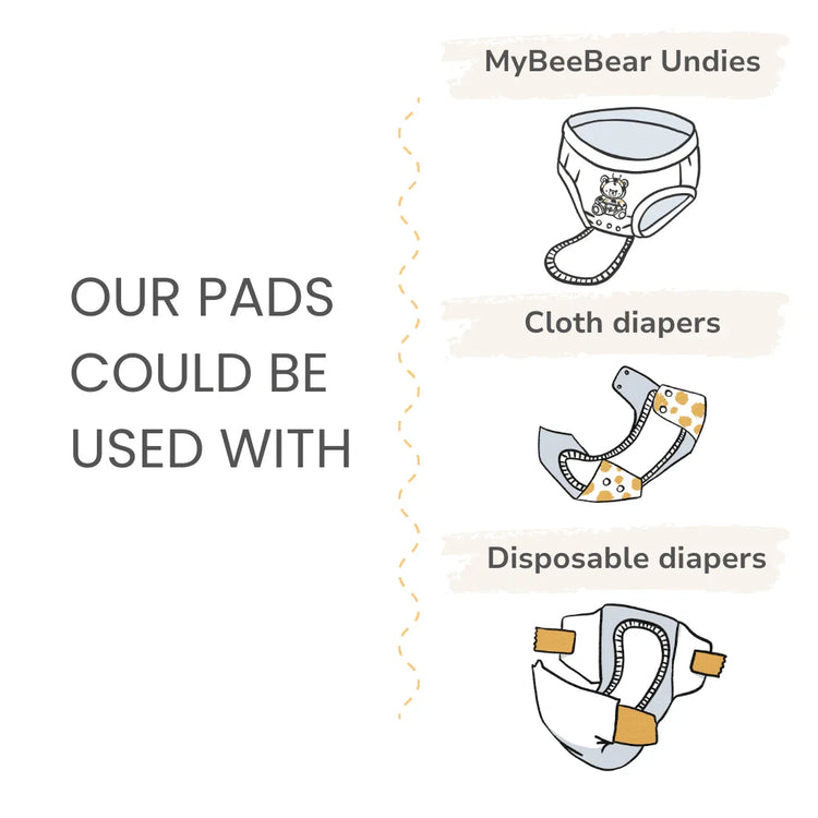 MyBeeBear Reusable Booster Pad (3 counts) - GiFTiFY