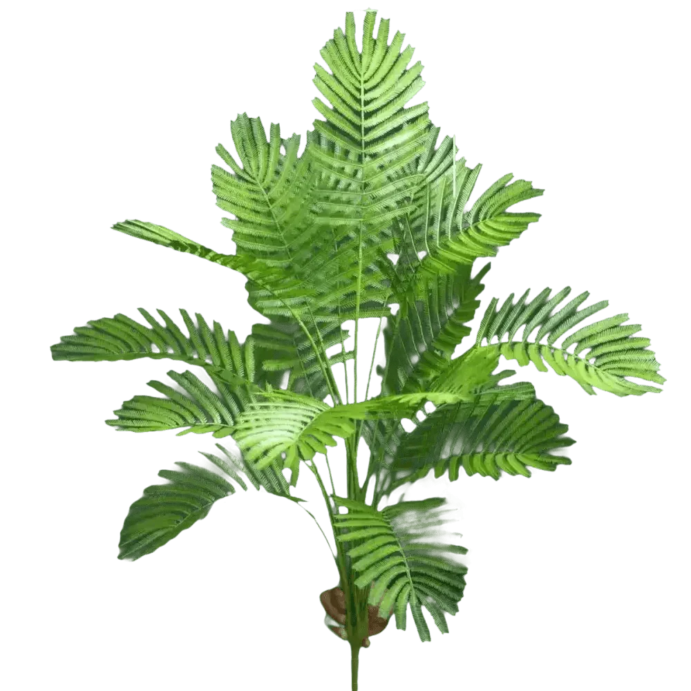 Palm Plant Table Lamp Home Garden Party Decor Artificial Flowers by Kmitang Official Store